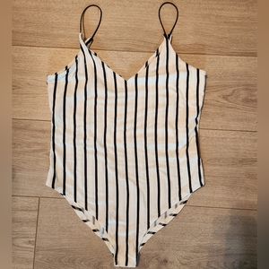 Gaze Striped Bodysuit